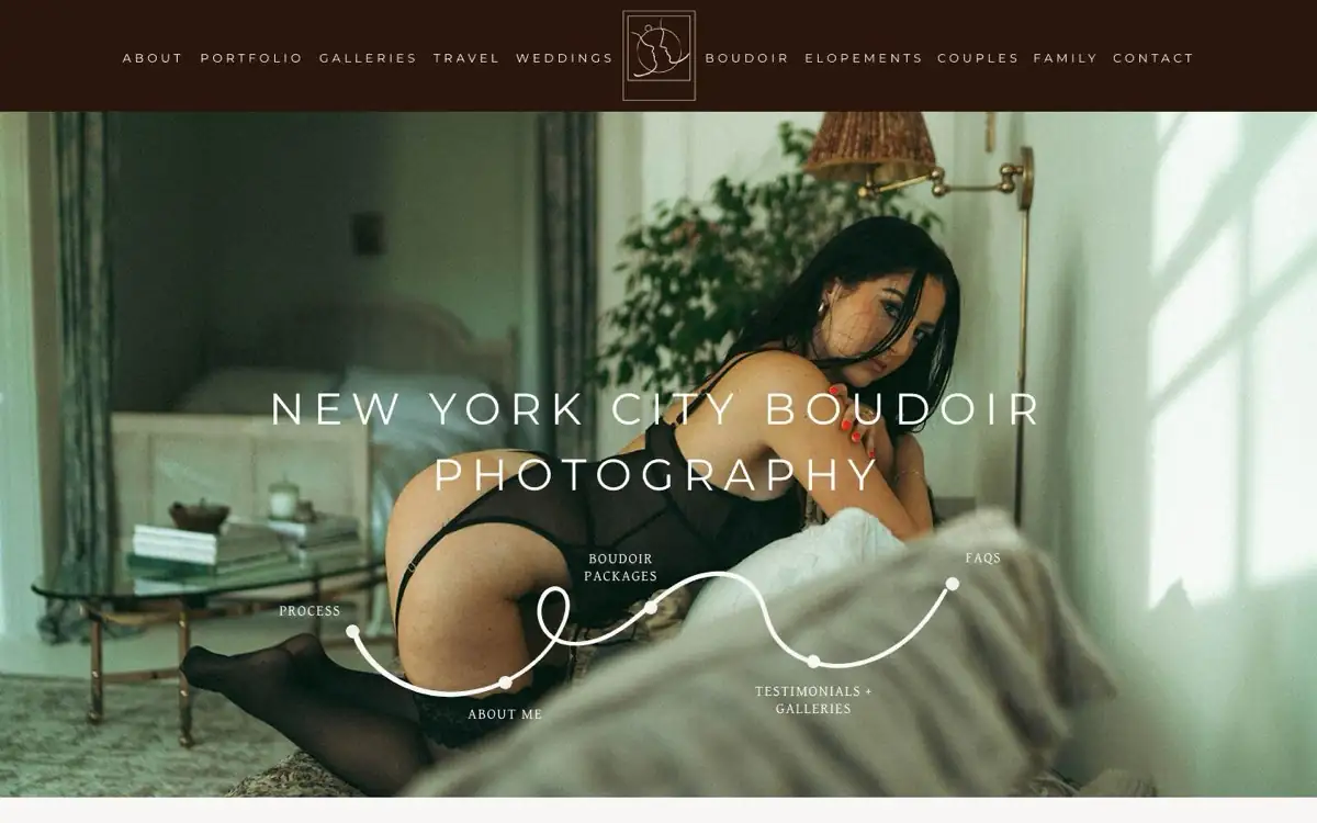 Boudoir landing page